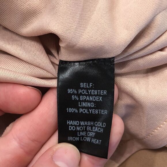 Lulu’s Beige Nude Bodycon Mini Dress - Picture 4 of 4